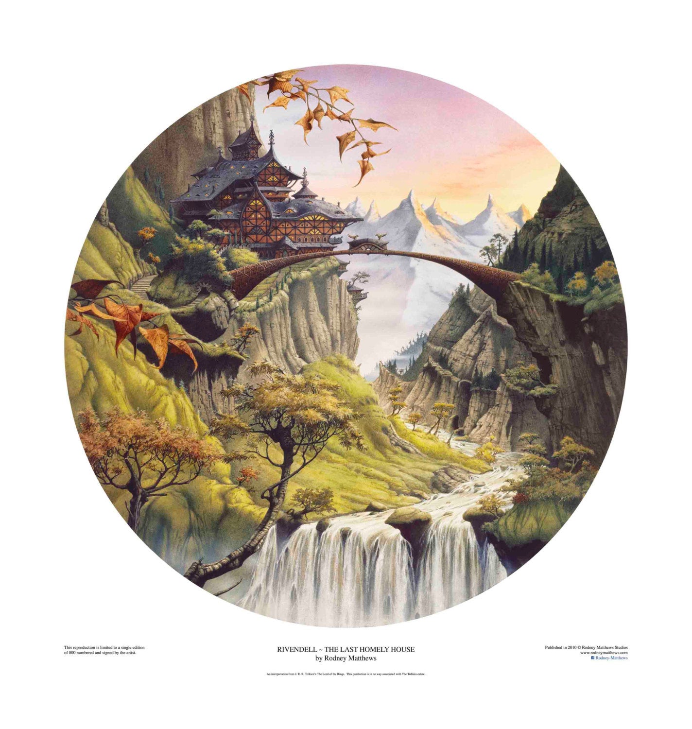 The Lord of the Rings: Rivendell ~ The Last Homely House limited edition giclèe art print