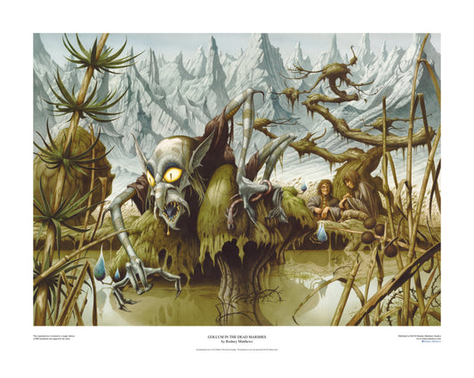The Lord of the Rings: Gollum in the Dead Marshes limited edition giclèe art print