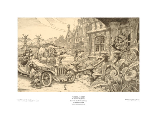 The Wind in the Willows: Take Him Inside! open edition giclèe art print