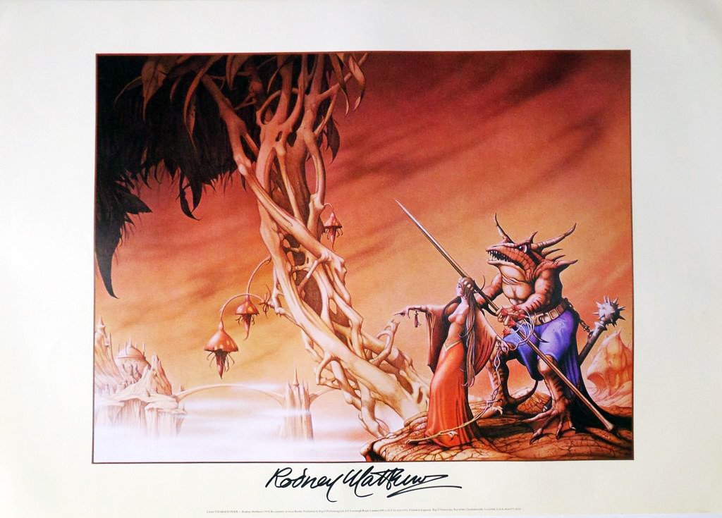 Rodney Moon Original 1970s poster - The Moon Pool – Rodney Matthews Studios